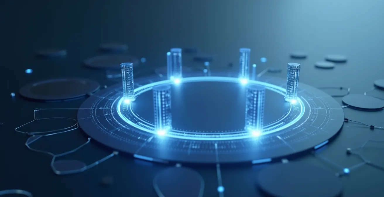 Un flux de travail fluide montrant les étapes interconnectées : du besoin à la formation, à l'évaluation, sans ruptures