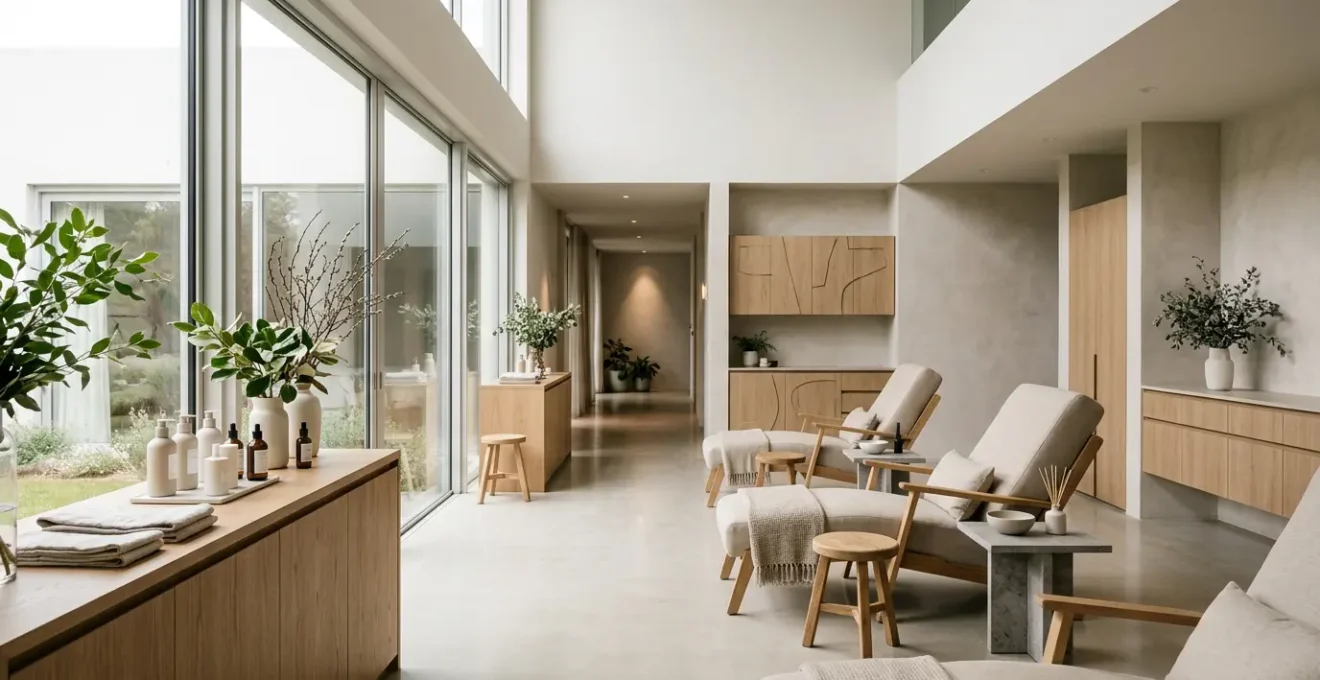 Ambiance professionnelle d'un institut de beauté moderne et rentable